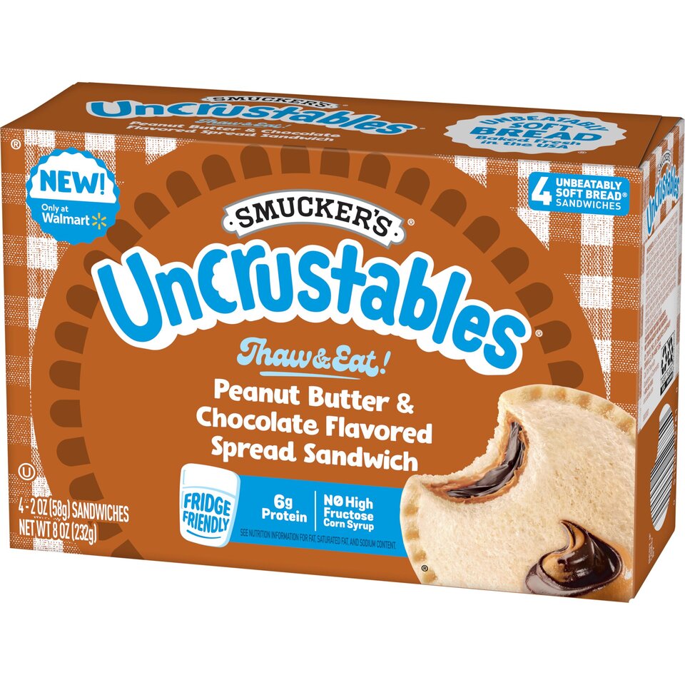Peanut Butter & Chocolate Flavored Spread Sandwich | Uncrustables®