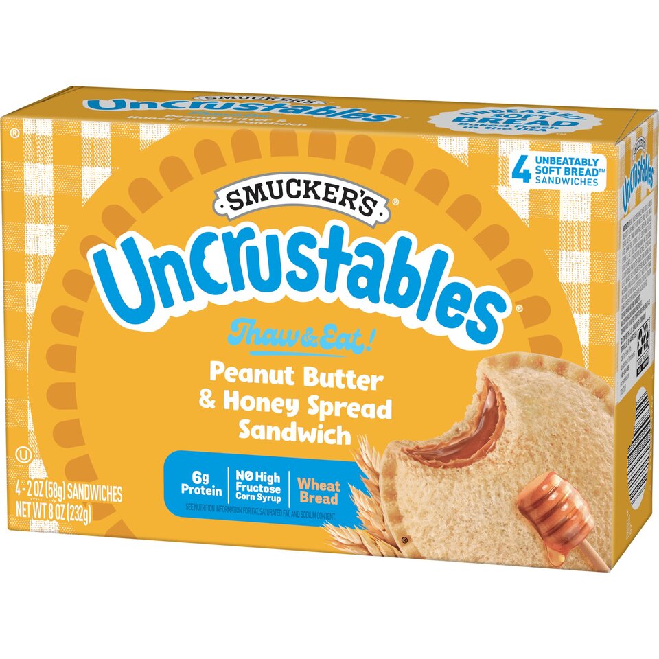 Peanut Butter & Honey Spread Frozen Sandwiches