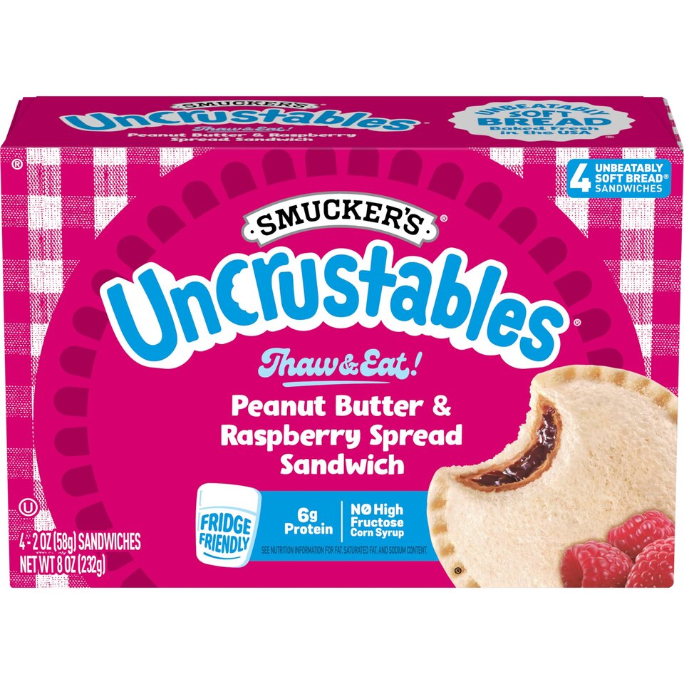 Peanut Butter & Raspberry Sandwiches